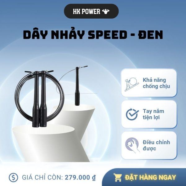 Dây nhảy Speed - Đen